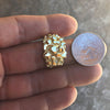 14K Gold Plated over 925 Sterling Silver Nugget Ring