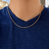 14k Gold Plated over 925 Sterling Silver Paperclip Chain 2mm 3mm 16" 18" 20"