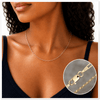 14k Gold Plated over 925 Sterling Silver Paperclip Chain 2mm 3mm 16" 18" 20"