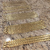 14k Gold Plated over Real 925 Sterling Silver Flat Cuban Link Bracelet 3MM-11MM