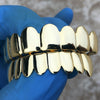 14K Gold Plated over Solid 925 Sterling Silver 8 On 8 Grillz Set