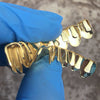 14K Gold Plated over Solid 925 Sterling Silver 8 On 8 Grillz Set