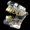 14k Gold Plated Plain Grillz Top & Bottom Teeth Set