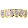 14K Gold Plated Premium Pink Iced CZ 2-Tone Bottom Grillz