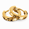 14K Gold Plated Real Solid 925 Sterling Silver 12.5mm Small Huggie Hoop Earrings
