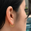 14K Gold Plated Real Solid 925 Sterling Silver 12.5mm Small Huggie Hoop Earrings