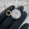 14K Gold Plated Real Solid 925 Sterling Silver 12.5mm Small Huggie Hoop Earrings
