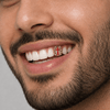 14k Gold Plated Red Cross CZ Single Iced Teeth Bling Out Open Face Grill