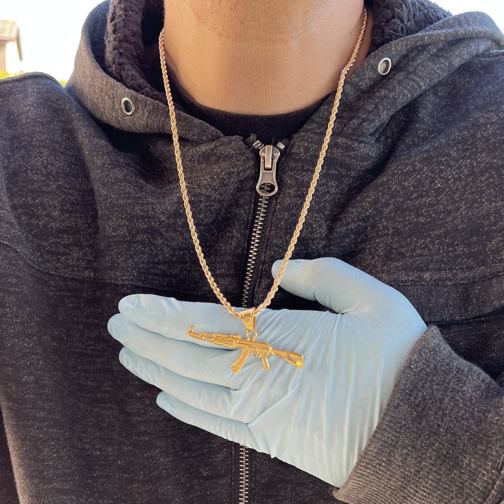 14K Gold Plated Rope Chain 24