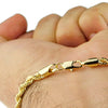 14K Gold Plated Rope Chain Bracelet 8" x 4MM