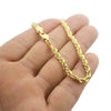 14K Gold Plated Rope Chain Bracelet 9" x 3.5MM