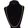 14K Gold Plated Rope Chain Necklace 3MM x 24"