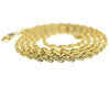 14K Gold Plated Rope Chain Necklace 3MM x 24"