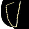 14K Gold Plated Rope Chain Necklace 4mm x 30"