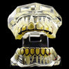 14K Gold Plated Six Open Face Hollow Teeth Grillz Set