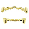 14k Gold Plated Slim Bar Grillz Top & Bottom Teeth Set