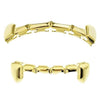 14k Gold Plated Slim Bar Grillz Top & Bottom Teeth Set