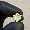14k Gold Plated Star Open Face Canine Cap One Tooth Single Grillz