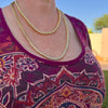 14K Gold Plated Tennis Chain AAA CZ One Row Necklace 16"-32"