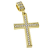 14k Gold Plated Thin Cross Pendant