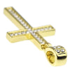 14k Gold Plated Thin Cross Pendant