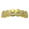 14K Gold Plated Tombstone Top Teeth Grillz