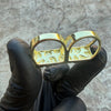 14k Gold Plated Two Finger "Gold Nugget" Rectangular Ring 2 Fingers