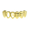 14K Gold Plated Two Open Side Bottom Teeth Grillz