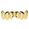 14K Gold Plated Two-Open Vampire Fang Bottom Teeth Grillz