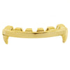 14k Gold Plated Vampire Fangs Bar Bottom Grillz