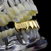 14K Gold Plated Vampire Fangs Bottom Teeth Grillz