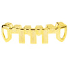 14K Gold Plated Vertical Bars Bottom Teeth Grillz