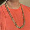 14K Gold Plated Watch Band Chain Iced Bling Out CZ Necklace 30"