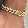 14K Gold Plated White Bracelet