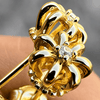 14K Gold Vermeil Crown Stud Earrings – 925 Sterling Silver CZ Screw Backs