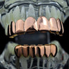 14K Rose Gold Plated 8 on 6 Teeth Grillz Set