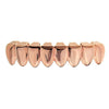 14K Rose Gold Plated Bottom Eight Teeth Grillz