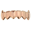 14K Rose Gold  Plated Bottom Vampire Fangs Teeth Grillz