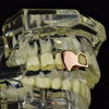 14K Rose Gold Plated Double Right Top Vampire Fang Teeth