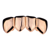 14K Rose Gold Plated Four Tooth Bottom Teeth Grillz