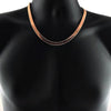 14K Rose Gold Plated Herringbone Chain 20" x 7MM