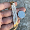 14K Rose Gold Plated Herringbone Chain Necklace 20" x 14MM