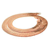 14K Rose Gold Plated Herringbone Chain Necklace 24" x 14MM