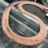 14K Rose Gold Plated Herringbone Chain Necklace 24" x 14MM