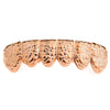 14K Rose Gold Plated Nugget Bottom Teeth Grillz