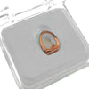14K Rose Gold Plated Open Top Single Tooth Cap