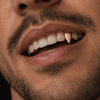 14K Rose Gold Plated Vampire Fang Top Canine Tooth Single Cap