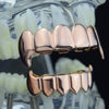 14K Rose Gold Plated Vampire Full Fangs Grillz Set