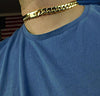 18k Gold Plated 16" x 13MM Plain Cuban Link Necklace