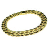 18k Gold Plated 16" x 18MM Plain Cuban Link Chain NEcklace